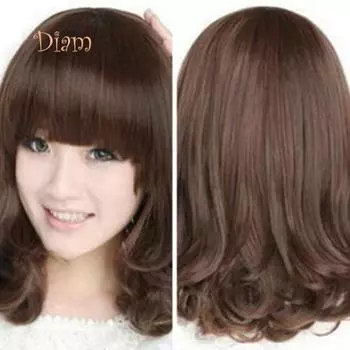 Tenfyer женская мода термостойкий длинный вьющийся парик волосы косплей костюм полные парики