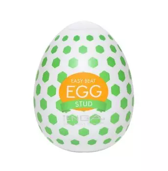 TENGA EGG STUD Ощущение яйца Stud из-за бесчисленных шестиугольных белых [выступов]