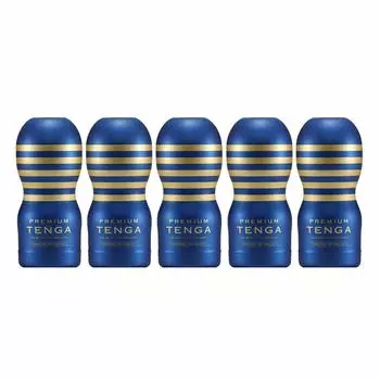 TENGA Premium Original Vacuum Cup Set 5pcs Gold;Blue
