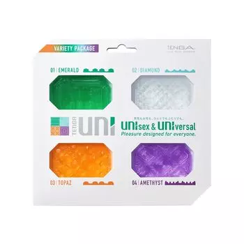 TENGA UNI VARIETY PACK TENGA UNI Variety Pack Унисекс Plump Feeling Одноразовый мини-лосьон в комплекте