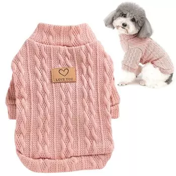 Tengcong Dog Dog Вязаная собака Собака Собака Кошка Собака Зима Маленькая Средняя Собаки Одежда, свитер, весна, осень, зима, свитер, костюм, свитер, одежда,