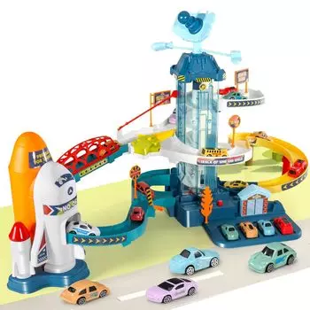 TENGEE Игрушечный динозавр Машинка Рельс Образовательная сборка Большое приключение 3 года 4 года 5 лет 6 лет Начальная школа День рождения Рождество Популярность