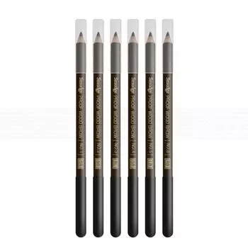 Тени для бровей Missha Smudge Proof Wood Brow 3,5 г, темно-коричневые, 2 шт.