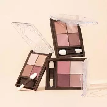 Тени для век Cezanne Nuance On 3 цвета 01 Warm Coral