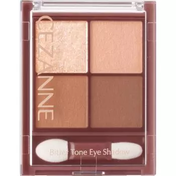 Тени для век CEZANNE Sezanne Bitter Tone 03 Biscuit Brown Eye Makeup Eye Color & Eye Shadows Распределите верхний правый цвет по всему веку и слезе