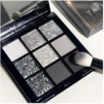 Тени для век Chaku Smokey Makeup Shadow Black, 9 цветов, водостойкие черные тени для век Pulse Smokey, 1 шт.