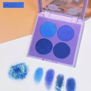 Тени для век Четыре цвета для девочек Матовый макияж для глаз Нишевый макияж