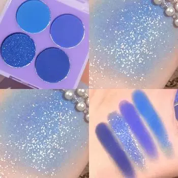 Тени для век Четыре цвета для девочек Матовый макияж для глаз Нишевый макияж