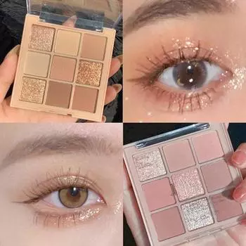 Тени для век девять цветов пластина для теней для век водонепроницаемые матовые тени для век косметика для макияжа глаз