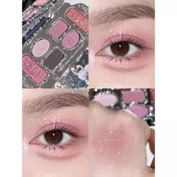 Тени для век Flower Nose Swan Ballet, 6 шариков, матовые перламутровые, 1 шт., 03 Pink Swan
