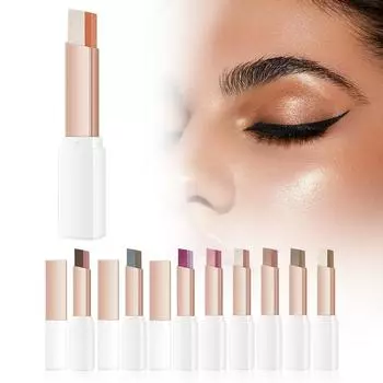 Тени для век Gradient Two Tone Eyeshadow Stick, новые тени для век Stick, водостойкие блестящие тени-карандаш для век, стойкие блестящие кремовые тени-карандаш для век Glitter Pearl One Size