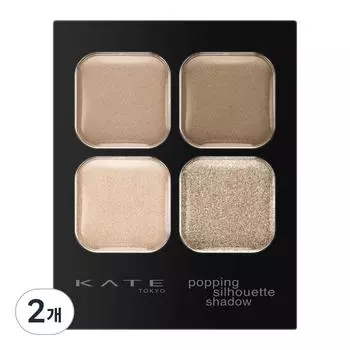 Тени для век Kate Popping Silhouette Shadow BR-1, оттенок Greige Pop, 2 шт.