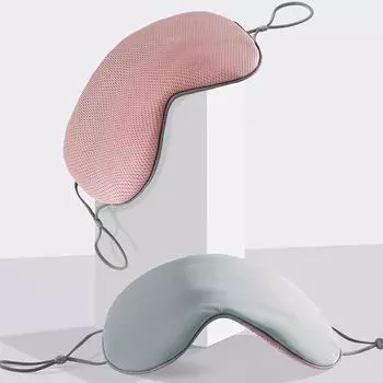 Тени для век Летний ледяной шелковый сон снятие усталости дышащий двойной уход за глазами как шелк мягкий шелковистый гладкий 22*9cm серый