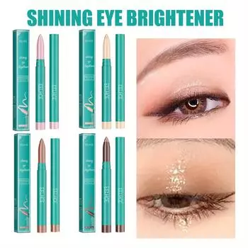 Тени для век Ремонт мелирования Румяна Макияж глаз Многоцветный макияж Легкий макияж Легко окрашиваемая блестящая подводка для глаз 1.4g розовый