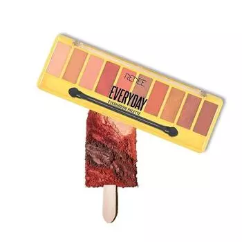 Тени для век RENEE Everyday Eyeshadow — нюдовые, стойкие, не скатываются, легко растушевываются, высокопигментированные, с атласной текстурой, обогащены витамином С и 10 г