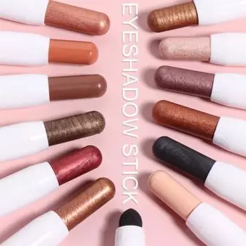 Тени для век с защитой от пота, высокопигментированные, яркие цвета, двойное использование, 3D-тени для век, карандаш-шелкопряд, карандаш для век для косметики 10