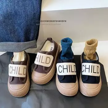 Tenis Infantil Baby Shoe Children Canvas Shoe Girl Biscuit Shoe Casual Sneaker Kid Designer Shoe Boy Toddler Shoe Buty Zapatilla 23 insole 15cm чёрный