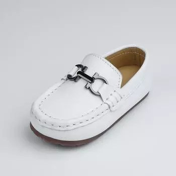 Tenis Sneakers Kids Spring/Autumn New Boys Girls Sports Shoes Casual Board Shoes Leather Soft Soled Children Black White Shoes 21 чёрный