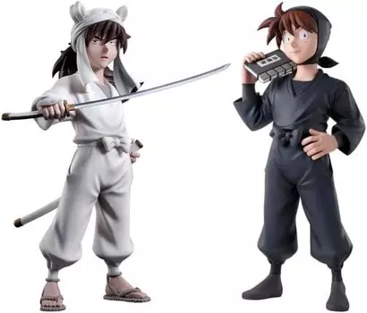 Tenki Hansuke Doi Figure Movie Version Nintama Rantaro Doi Sensei Complete Set of 2 Official Goods