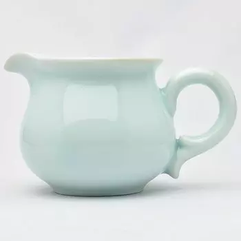 Tenko Chako Longquan Celadon Tea Sea Xiaogong Cup Kiln Powder 130 мл Вода (Брат Блю) (Полный 200мл) [Чайная утварь]