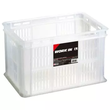 Tenma Durable Container Box with Handle Made in Japan Finished Product L Size Basket that can store various things such as stationery and daily