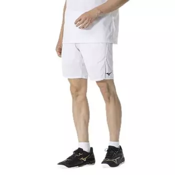 Теннис Бадминтон Игра Half Sweat Quick Dynamotion Сертифицировано Japan Badminton L [Mizuno] Штаны, Штаны, Впитывающие, Сушащие, Fit, Association, Унисекс, белый