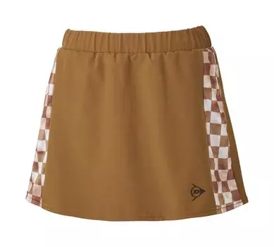 Tennis Badminton Soft Tennis Skirt DAK2482W 2024SS Brown 2XO [Dunlop] коричневый