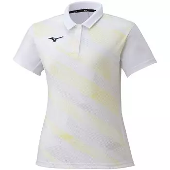 Tennis Collared Game Sweat Quick L [Mizuno] Wear, Shirt, Absorbent, Drying, Deodorant, 62JA1702, White, белый