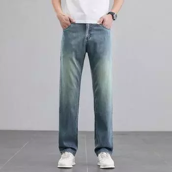 Tennis Jeans Men s Summer Thin Loose Straight Cool Trousers 28