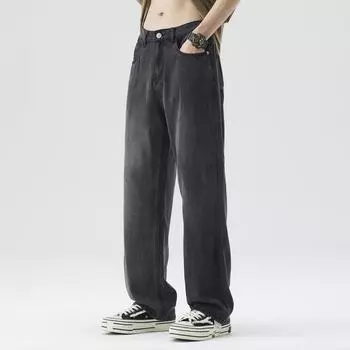 Tennis Jeans Spring and Summer Loose Straight Slimming Stretch Thin Style Jeans 28