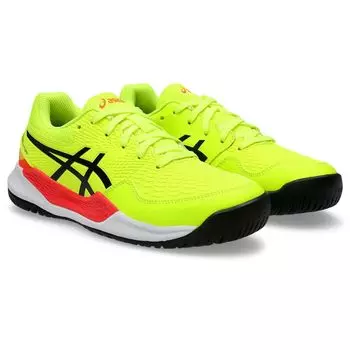 Tennis Shoes 9 GS 1044A067 Unisex Children Safety [ASICS] GEL-RESOLUTION Yellow/Black 25.0