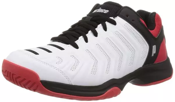 Tennis Shoes All Court Shoes cm [Prince] Men s WHT/RED (207) 25.5