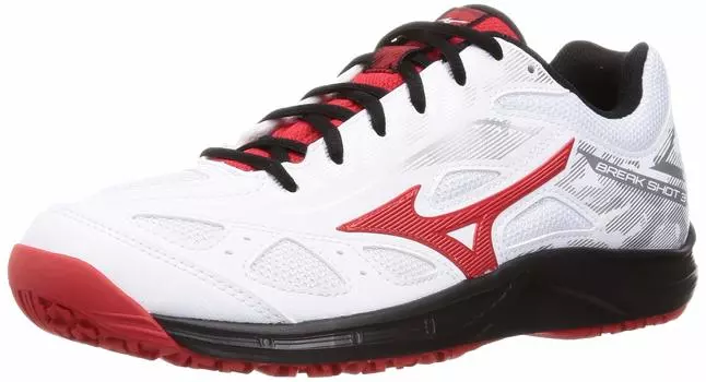 Tennis Shoes Break Shot 3 OC Artificial Grass Court Club Activities Lightweight Gameco cm 2E [Mizuno] Clay/Sand White/Red/Black 19.0