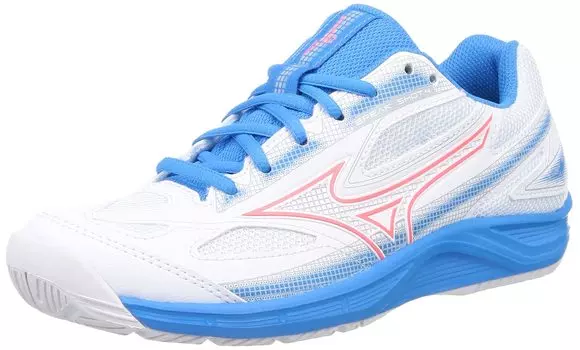Tennis Shoes Break Shot 4 AC cm 2E [Mizuno] White/Coral/Blue 24.5