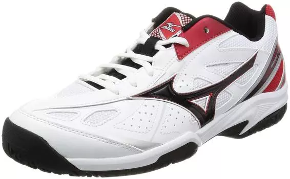 Tennis Shoes Break Shot OC White x Black x Red [Mizuno] 19.0
