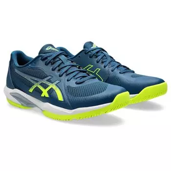 Tennis Shoes SOLUTION SWIFT FF 2 1041A466 Mako Yellow [ASICS] Men s Blue/Safety 25.0