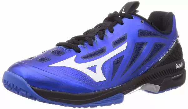 Tennis Shoes Wave Exceed 4 OC Artificial Grass Court Club Activities Lightweight Gameco cm 4E [Mizuno] Clay/Sand Blue/White/Black 23.0