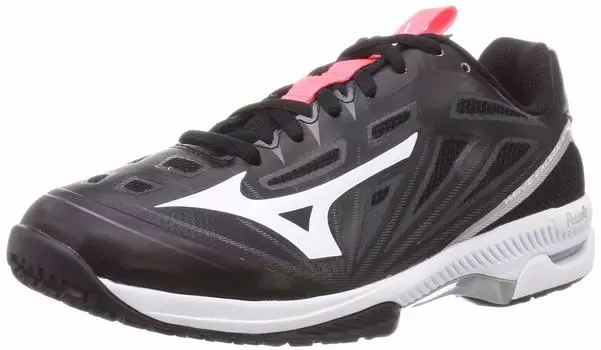 Tennis Shoes Wave Exceed 4 OC Artificial Grass Court Club Activities Lightweight Gameco cm 4E [Mizuno] Clay/Sand Black/White/Silver 25.0