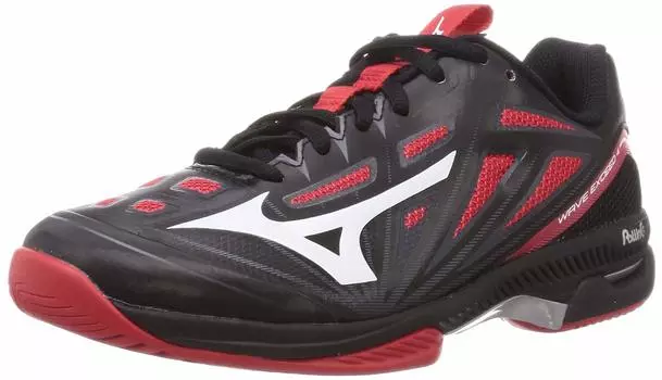 Tennis Shoes Wave Exceed 4 SW AC All Court Club Activities Lightweight Game Court Soft Tee cm 4E [Mizuno] Black/White/Red 28.5