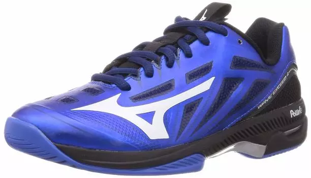 Tennis Shoes Wave Exceed 4 WIDE AC All Court Club Activities Lightweight Game Court Soft cm 3E [Mizuno] Blue/White/Black 25.5