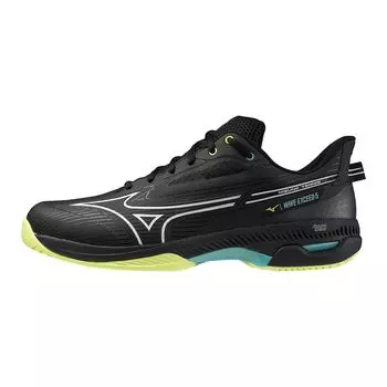 Tennis Shoes Wave Exceed 5 AC All Court Club Activities Lightweight Soft Tennis Hard Tennis Black x White x Yellow cm 4E [Mizuno] 28.0