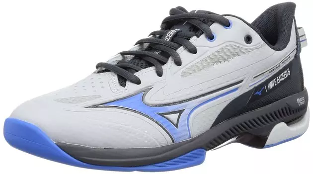 Tennis Shoes Wave Exceed 5 WIDE CS Light Gray cm 3E [Mizuno] Gray/Blue/Light 24.0