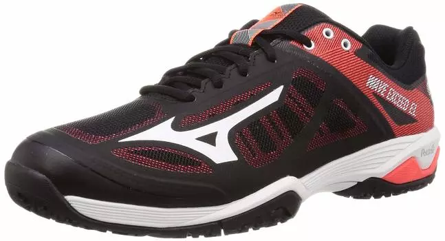 Tennis Shoes Wave Exceed EL3 WIDE OC Black x White x Coral cm 3E [Mizuno] 23.0