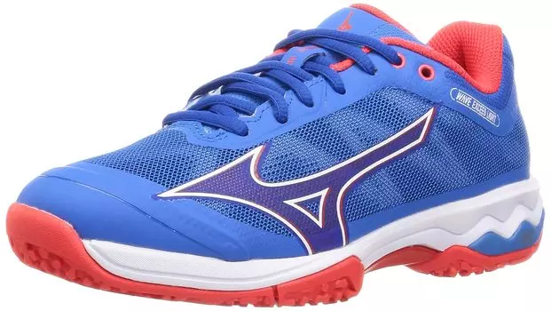 Tennis Shoes Wave Exceed LIGHT OC Artificial Grass Court Club Activities Lightweight Game cm 3E [Mizuno] Clay/Sand Blue/White/Red 25.0
