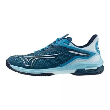 Tennis Shoes Wave Exceed TOUR 6 AC Blue Green x White x Turquoise cm 2E [Mizuno] 26.0