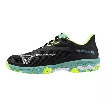 Tennis Shoes Wave Exceedrite 2 OC Artificial Grass Court Club Activities Lightweight Soft Tennis Hard Tennis Black x White x Yellow cm 2E [Mizuno]