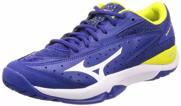 Tennis Shoes Wave Flash OC Blue x White x Yellow cm 2E [Mizuno] (Current Model) 25.0