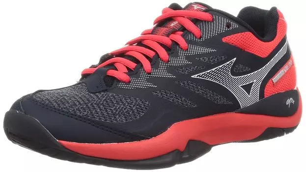 Теннисные кроссовки Wave Spark WIDE AC для всех типов кортов, клубные занятия, легкие, для игры на корте, для софт-тенниса, см 3E [Mizuno] Черный/Белый/Красный 23.0