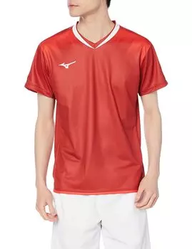 Tennis Wear Badminton Wear Quick Dry Game Shirt Sweat Absorbent Quick Drying Dynamotion Fit 72MA1020 Red M [Mizuno] красный