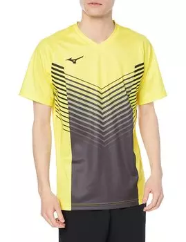 Tennis Wear Badminton Wear Quick Dry Game Shirt Sweat Absorbent Quick Drying Dynamotion Fit 72MA1004 Yellow XS [Mizuno] жёлтый
